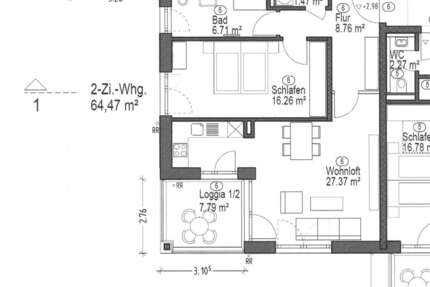 Wohnung Mühldorf a. Inn - 2 Zimmer, 65 m&sup2;, 905&euro; | Angebot:26882611