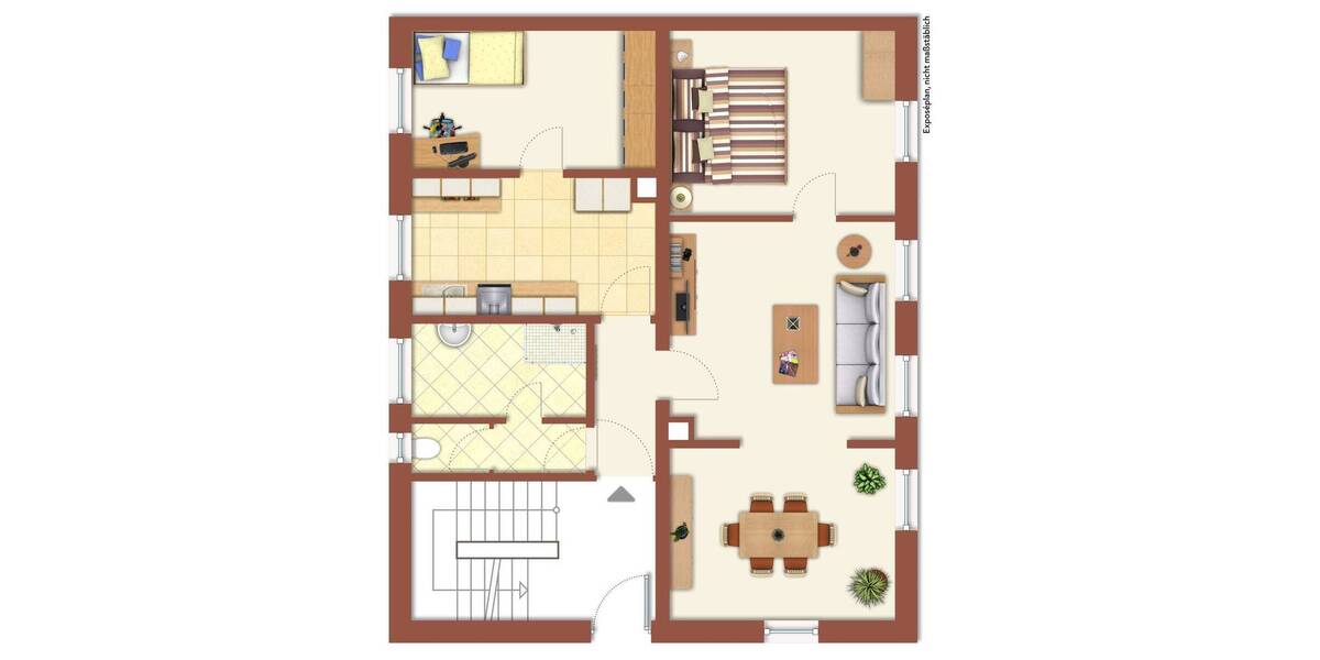 Etagenwohnung Ansbach - 4 Zimmer, 74 m&sup2;, 670&euro; | Angebot:26840875