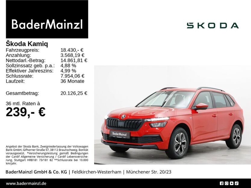 Skoda Kamiq 45.013 km 18.430 € Feldkirchen/Westerham 83620
