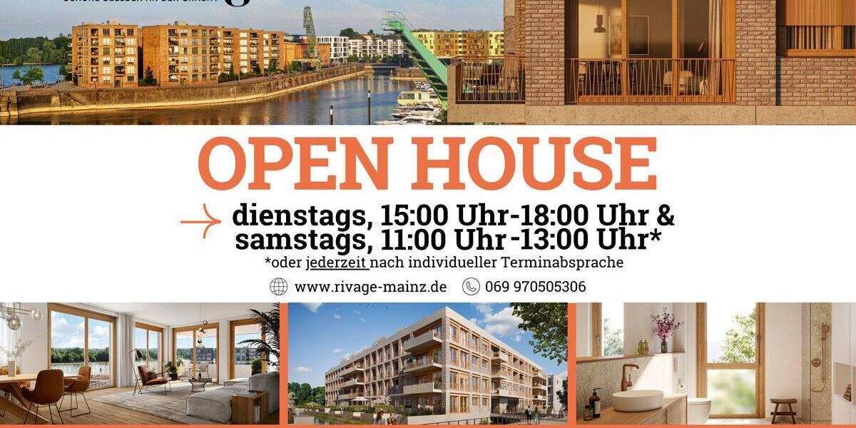Etagenwohnung Mainz Neustadt - 2 Zimmer, 55 m&sup2;, 489.900&euro; | Angebot:25702314