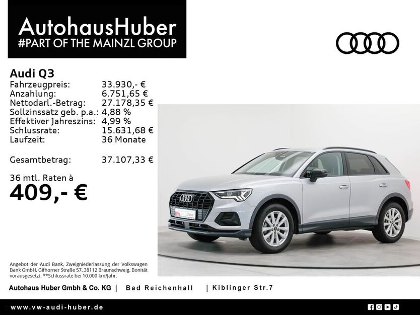 Audi Q3 31.740 km 33.930 € Bad Reichenhall 83435
