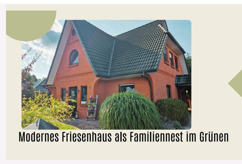 Modernes Friesenhaus im Grünen