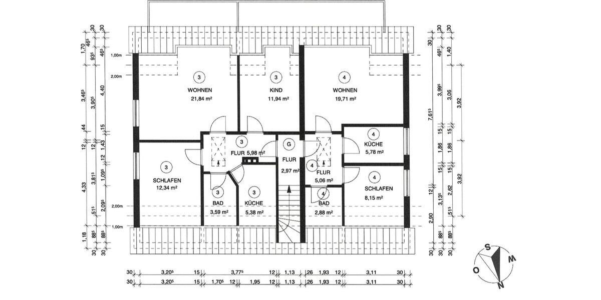 Etagenwohnung Molfsee - 3 Zimmer, 61 m&sup2;, 738&euro; | Angebot:26479630