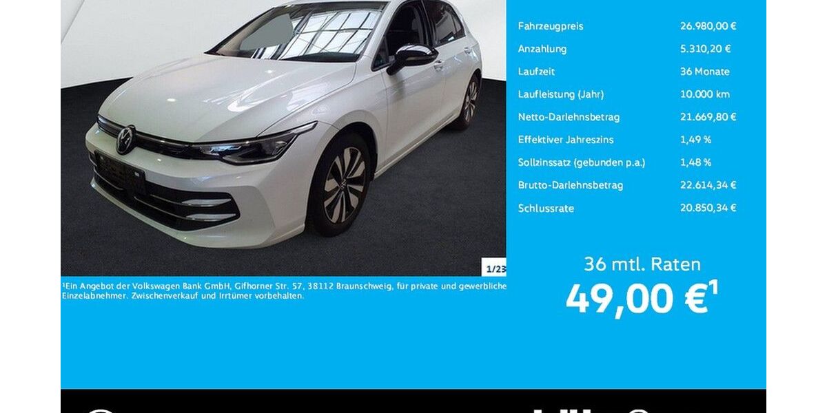 VW Golf 29.782 km 26.980 &euro; Trier 54292