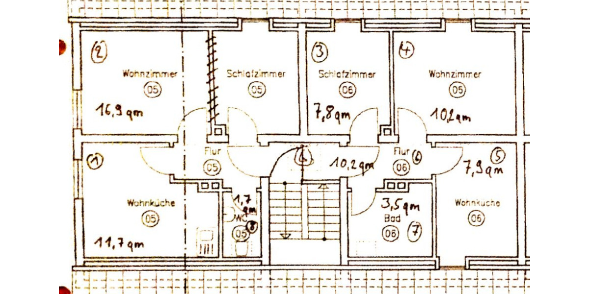 Dachgeschoßwohnung Duisburg Duisburg-Mitte - 4 Zimmer, 70 m&sup2;, 209.000&euro; | Angebot:24310220