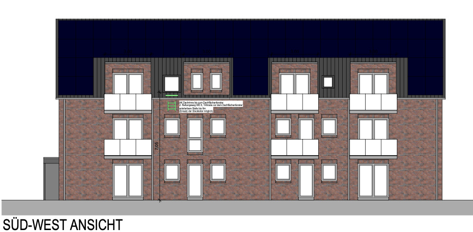 Etagenwohnung Oldenburg Ofenerdiek - 2 Zimmer, 64 m&sup2;, 365.000&euro; | Angebot:25729595