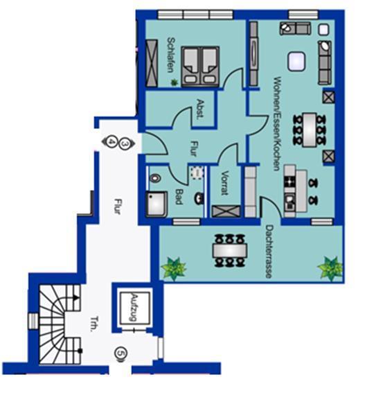 City-Wohnung auf Zeit: Barrierefrei EBK große Terrasse! 2 zimmer