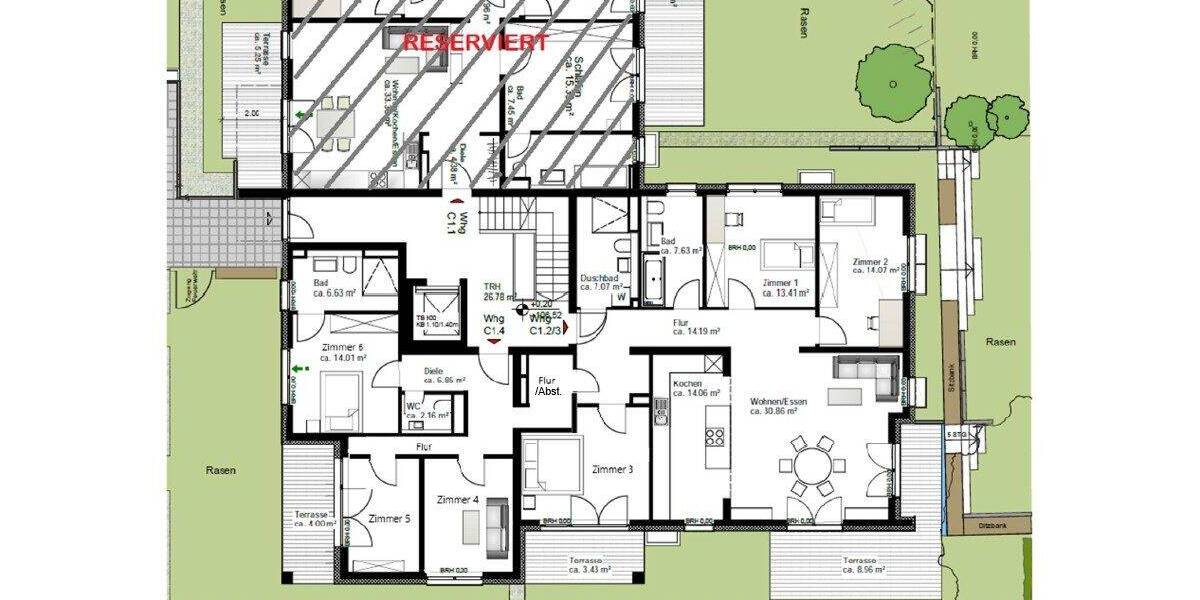 Etagenwohnung Frankfurt am Main Eschersheim - 7 Zimmer, 192 m&sup2;, 1.649.000&euro; | Angebot:26641353