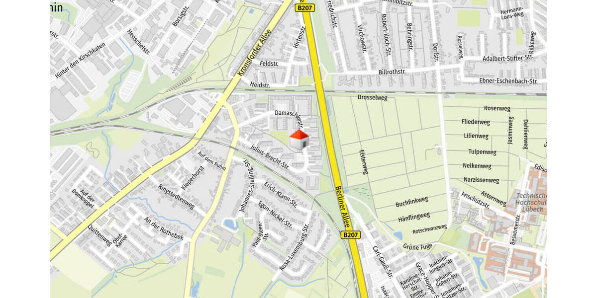 Etagenwohnung Lübeck St. Jürgen - 4 Zimmer, 65 m&sup2;, 650&euro; | Angebot:25725668