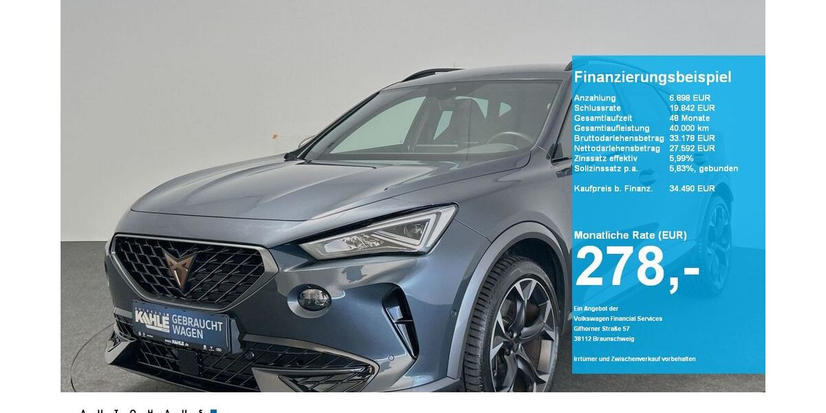 Cupra Formentor 7.839 km 34.490 &euro; Neustadt am Rübenberge 31535