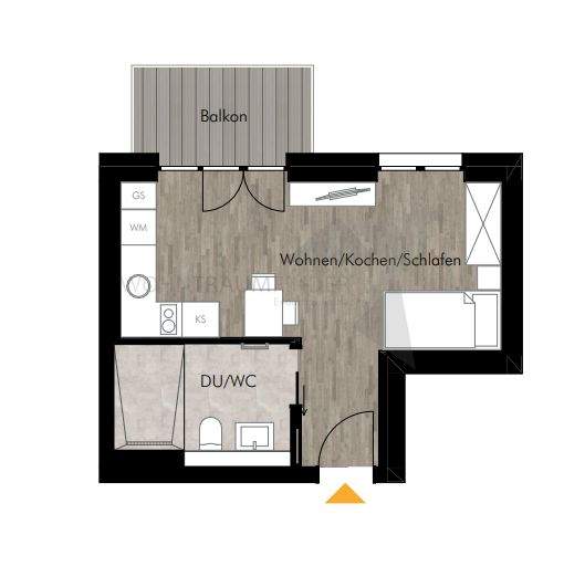 ++ Erstbezug nach Neubau ++ 1-Zimmer-Wohnung mit Balkon und Einbauküche am Kulturpalast 1 zimmer