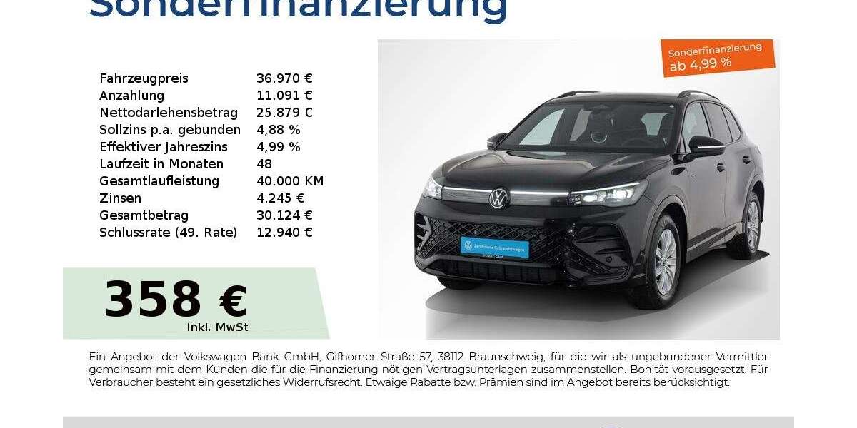 VW Tiguan 16.350 km 36.970 &euro; Nürnberg 90441
