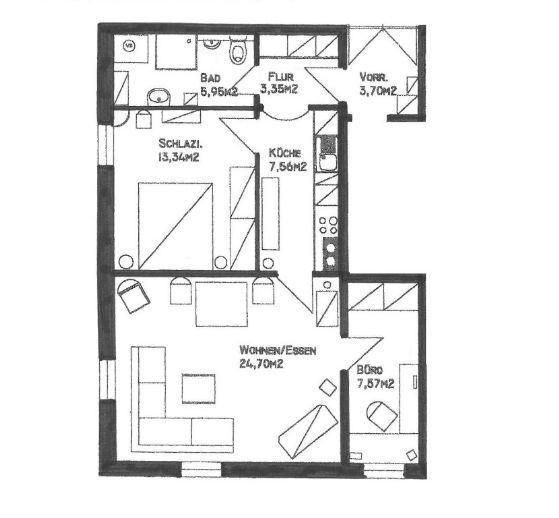 Dachgeschoßwohnung Bad Kissingen - 4 Zimmer, 121 m&sup2;, 229.000&euro; | Angebot:27281884