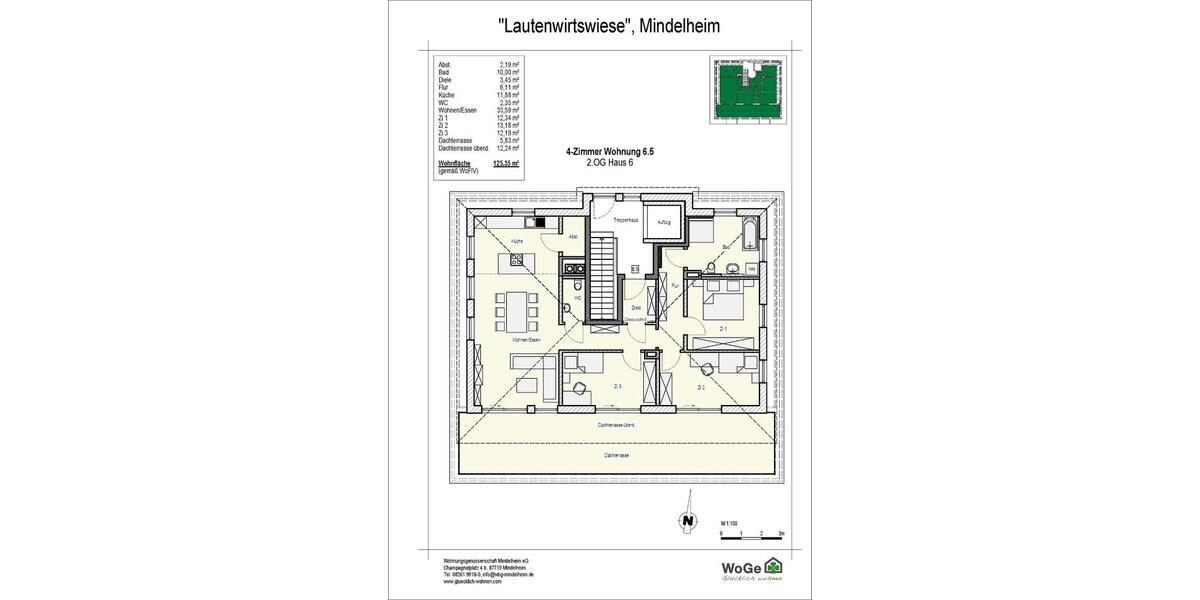 Einfamilienhaus Mindelheim - 4 Zimmer, 125 m&sup2;, 1.535&euro; | Angebot:26675042