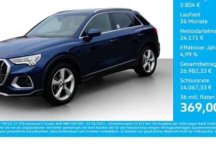 Audi Q3 72.432 km 28.975 € Bernsdorf 09337