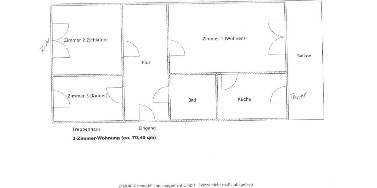 Etagenwohnung Ebersbach-Neugersdorf Neugersdorf - 3 Zimmer, 70 m&sup2;, 380&euro; | Angebot:23815593