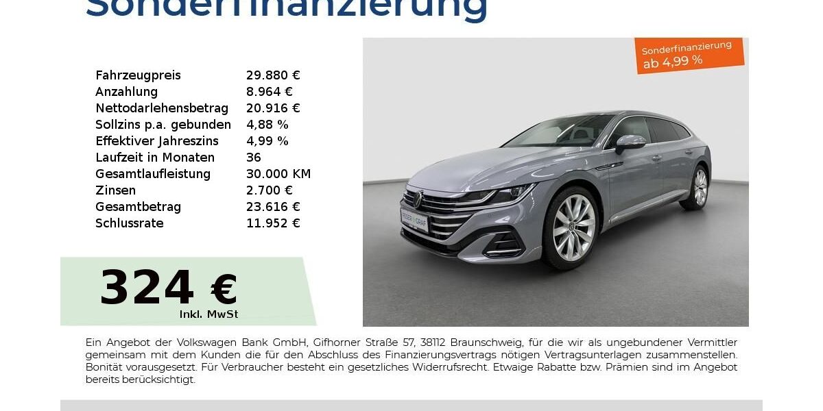 VW Arteon 48.681 km 29.880 &euro; Fürth 90763