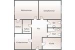 Etagenwohnung Bad Steben - 3.5 Zimmer, 87 m&sup2;, 520&euro; | Angebot:24873590