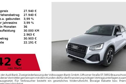 Audi Q2 2.477 km 27.940 &euro; Dessau-Roßlau 06844