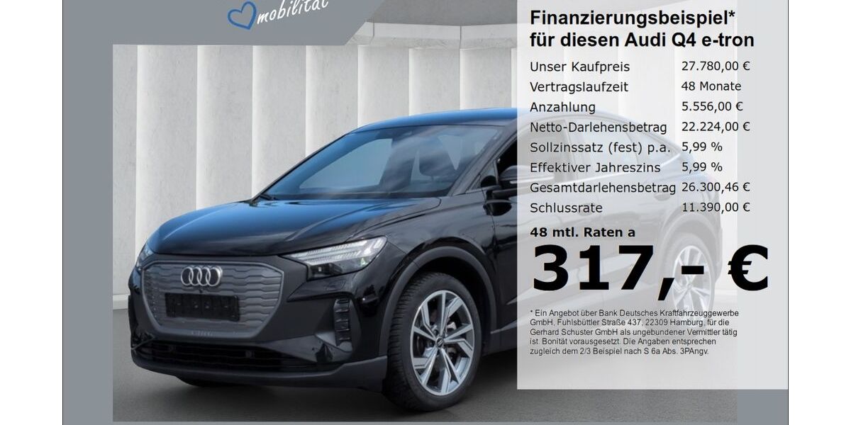 Audi Q4 e-tron 78.546 km 27.780 &euro; Ruhstorf 94099