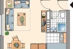 Etagenwohnung Bonn Dottendorf - 1 Zimmer, 24 m&sup2;, 389&euro; | Angebot:26619387