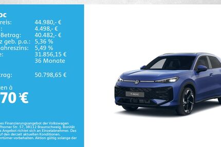 VW T-Roc 5.000 km 44.980 &euro; Kitzingen 97318