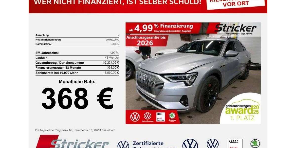 Audi e-tron 52.237 km 30.949 &euro; Horn-Bad Meinberg 32805