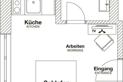 Wohnen auf Zeit in Wolfsburg 1.190 € 1 zimmer