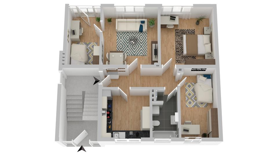 Platz für eine junge Familie! 4 zimmer