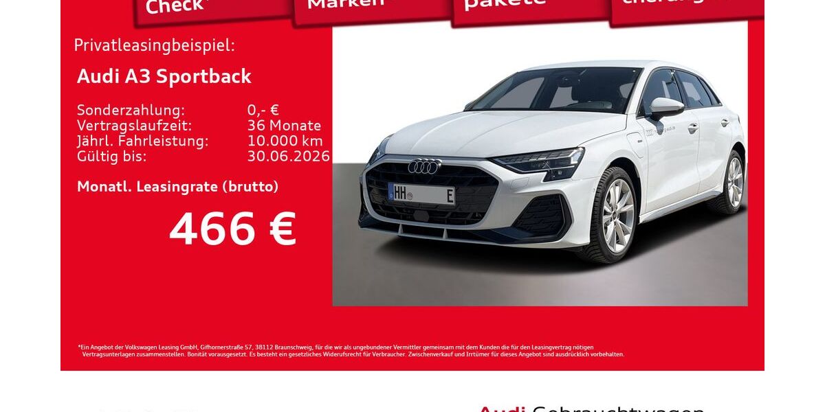 Audi A3 1.895 km 36.996 &euro; Hamburg 22529