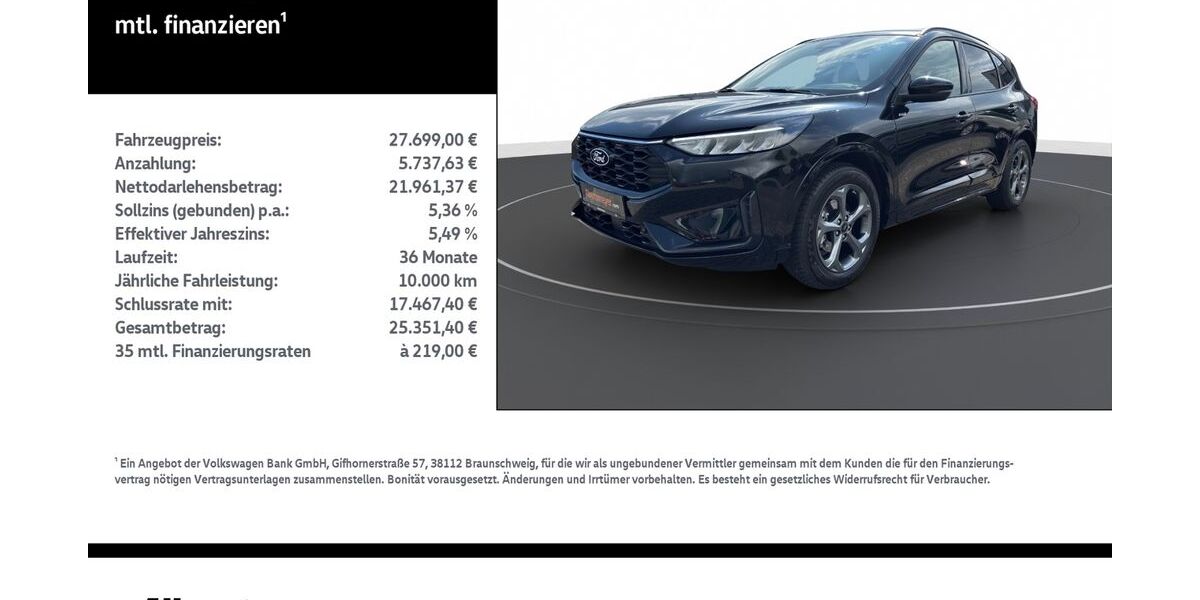 Ford Kuga 5.619 km 27.699 &euro; Leinefelde-Worbis/DE 37327