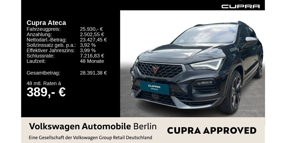 Cupra Ateca 121.405 km 25.930 &euro; Berlin 13089