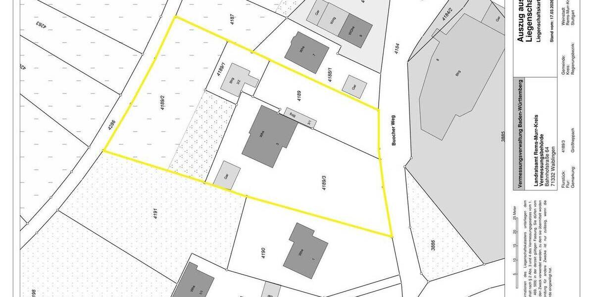 Grundstück Weinstadt Großheppach - 1.380.000&euro; | Angebot:26205745