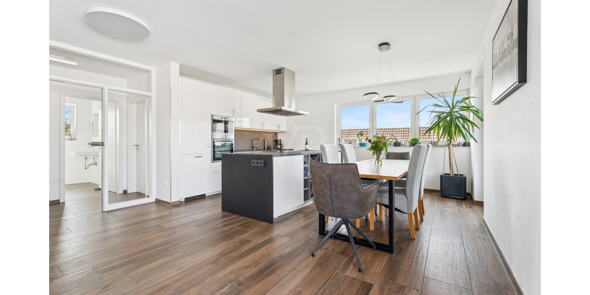 Sundowner auf der Dachterrasse genießen? - Neuwertige Penthousewohnung mit zwei Stellplätzen - Einfamilienhaus Hörstel Hörstel | Angebot:26659002