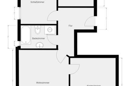 Wohnung Zwickau Zwickau-Nord - 3 Zimmer, 72 m&sup2;, 76.900&euro; | Angebot:26652448