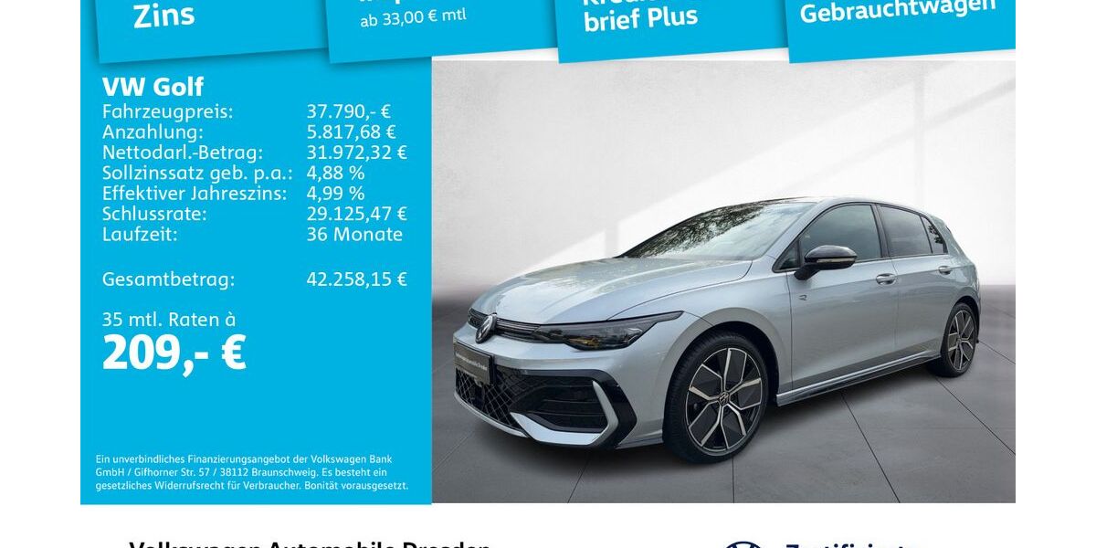 VW Golf 5.500 km 36.890 &euro; Dresden 01169