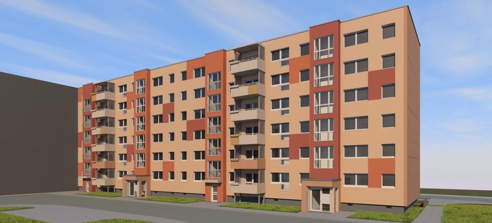 3-Raum-Wohnung mit großem Bad zimmer