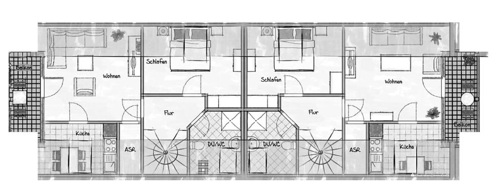 Dachgeschoßwohnung Wetzlar Dutenhofen - 2 Zimmer, 41 m&sup2;, 480&euro; | Angebot:26296779