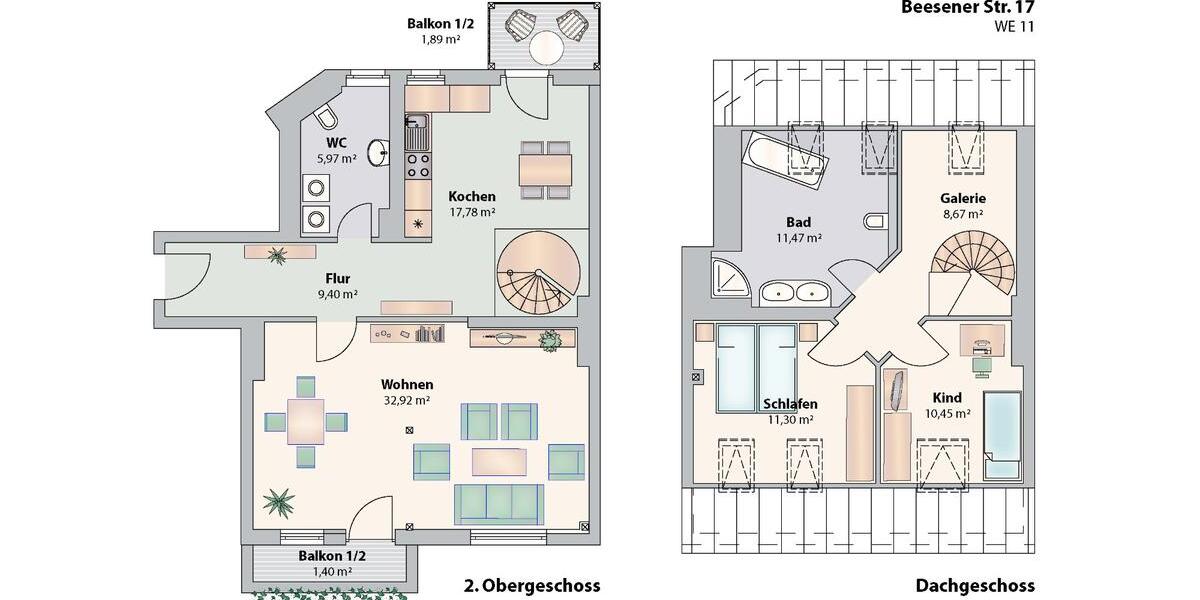 Maisonettenwohnung Halle (Saale) Damaschkestraße - 4 Zimmer, 110 m&sup2;, 195.000&euro; | Angebot:26958090