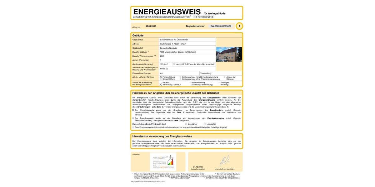 Einfamilienhaus Talheim - 550.000&euro; | Angebot:26420743