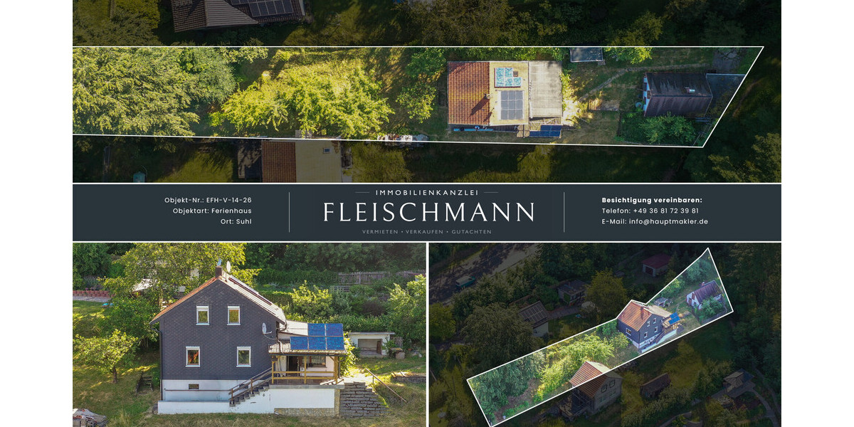 Ferienhaus mit Panorama-Weitblick – Ihr Rückzugsort am Stadtrand mit vielseitigem Potenzial - Ferienhaus Suhl / Friedbergsiedlung Friedbergsiedlung | Angebot:27059307
