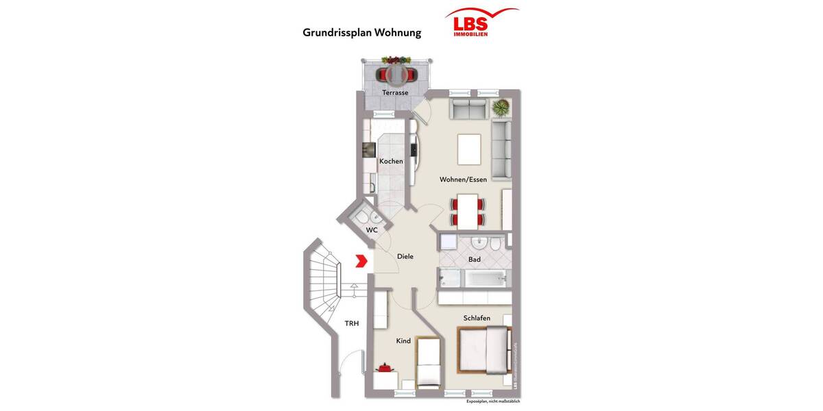 Etagenwohnung Gottmadingen - 3 Zimmer, 73 m&sup2;, 215.000&euro; | Angebot:26273740