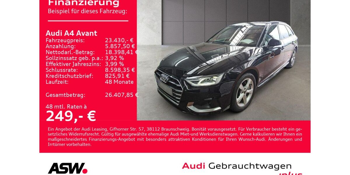 Audi A4 115.600 km 23.430 &euro; Heilbronn 74074