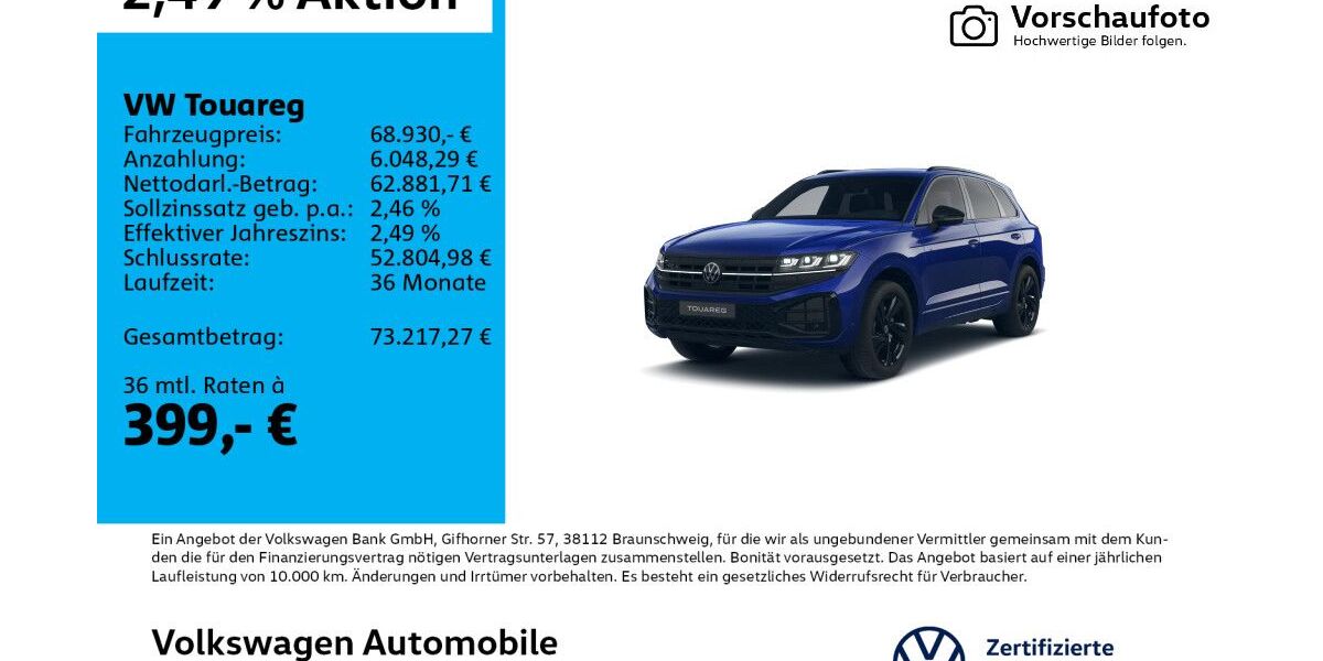 VW Touareg 10.056 km 68.930 &euro; Leipzig 04277