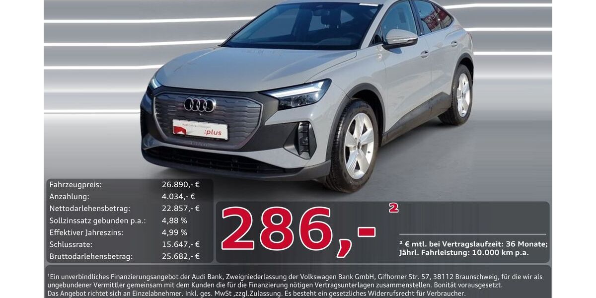 Audi Q4 e-tron 68.274 km 26.890 &euro; Ingolstadt 85057
