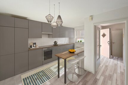 4-6 Zi.-Reihenmittelhaus mit Carport, Terrasse, pflegeleichten Garten und ausgebautem Dachgeschoss