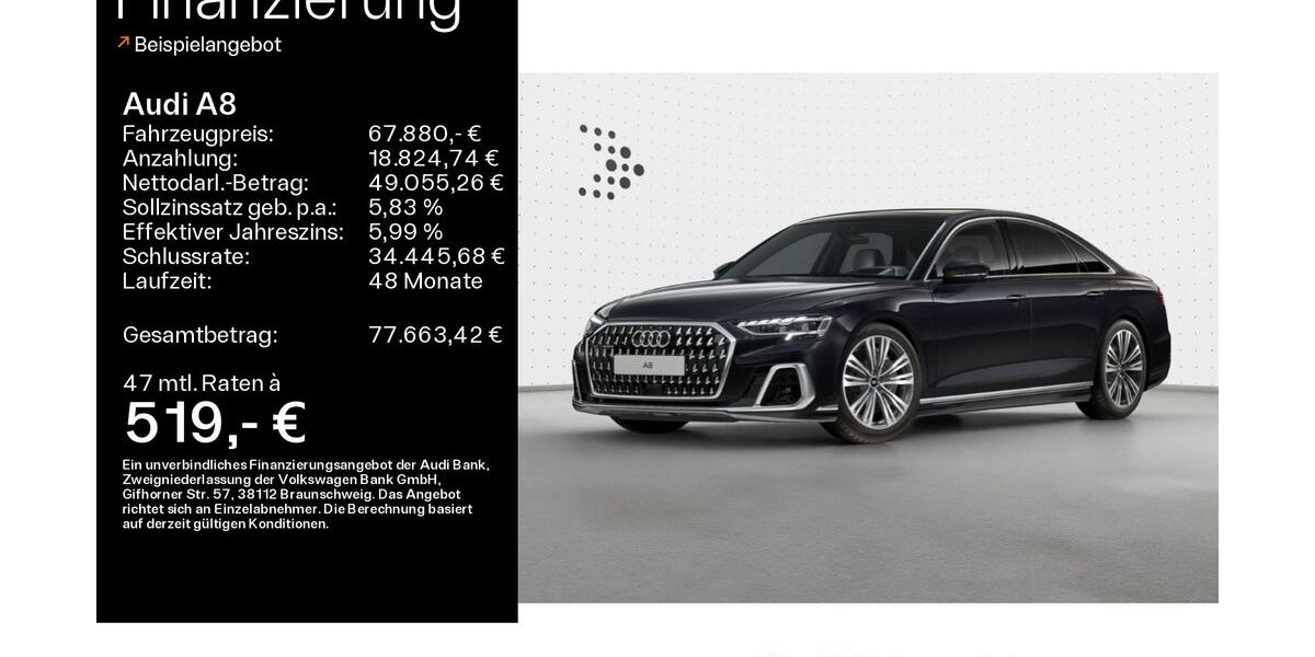Audi A8 27.779 km 67.880 &euro; Haßfurt 97437