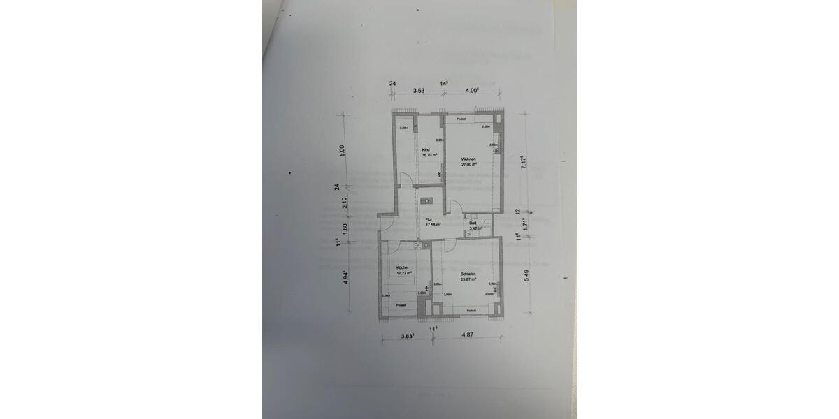 Dachgeschoßwohnung Villingen-Schwenningen Schwenningen - 3 Zimmer, 105 m&sup2;, 890&euro; | Angebot:26272312