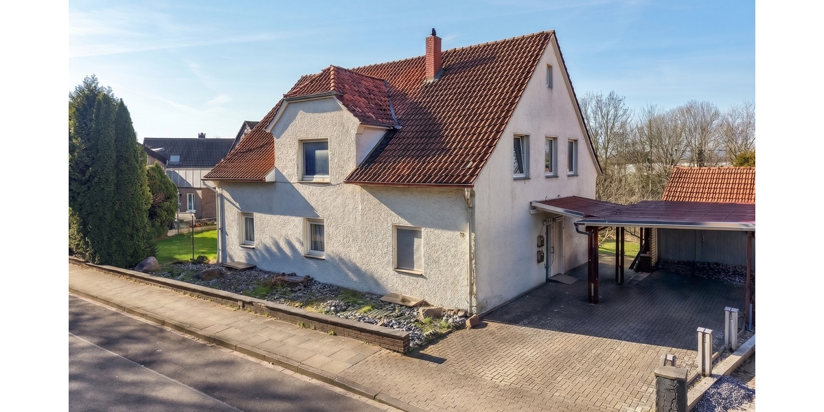 Ein- bis Zweifamilienhaus mit Wintergarten, großem Grundstück und vielseitigen Nutzungsmöglichkeiten - Zweifamilienhaus Löhne | Angebot:26381348