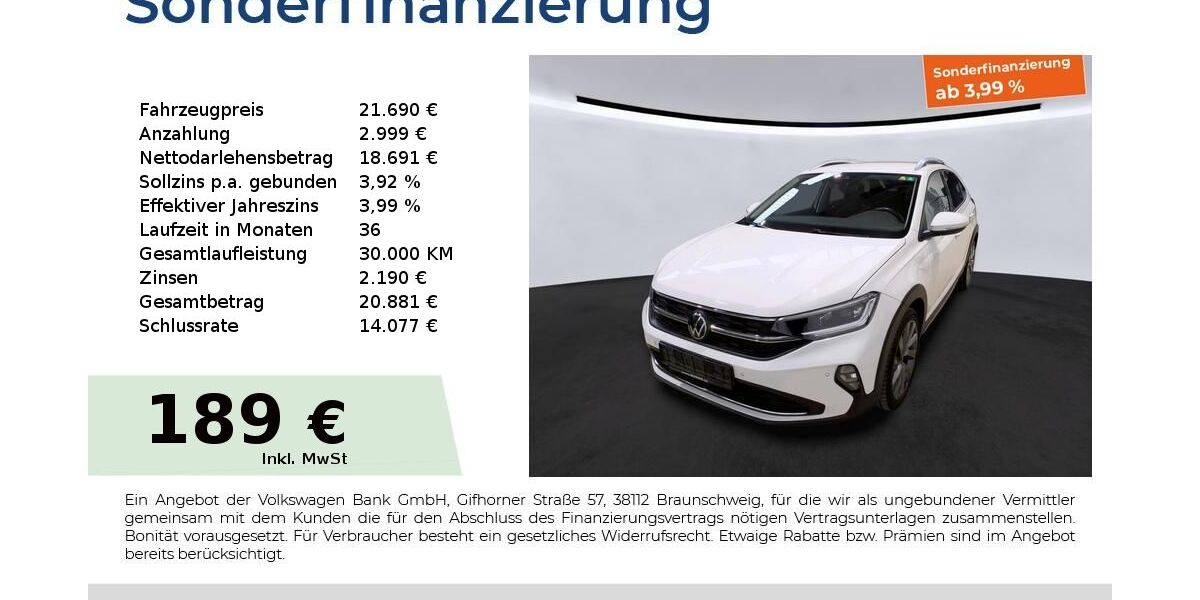 VW Taigo 33.425 km 21.390 &euro; Fürth 90763